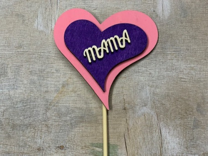 PICK CORAZON LILA MAMA