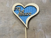 PICK CORAZON AZUL "ETS LA MILLOR"