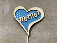 PICK MADERA AZUL MAMA