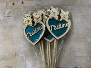 PICK OSOS AZUL PAQ X 10UNI "T'ESTIMO"