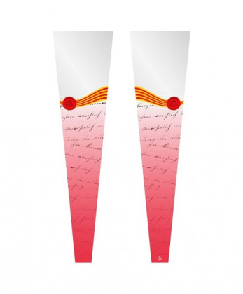 BOLSA SENYERA TEXTO 18X70CM X 100UNI. ROJA