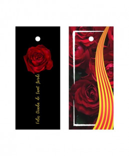 TARJETAS ROSA SENYERA 9,5x4CMX50UNI