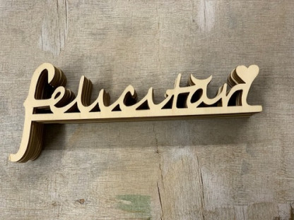 LETRA MADERA "FELICITARI" PAQ X 15UNI