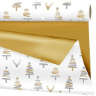 BOBINA OPACO BL/ORO ABETO 69CM X 40M