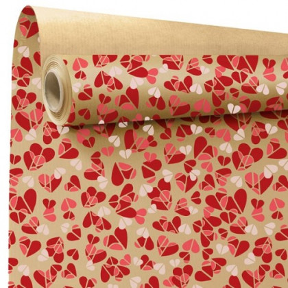 PAPEL KRAFT WATER RESISTENT 79CMX40M NAT/ROJO