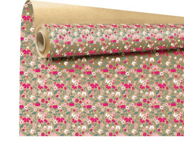 PAPEL WATER RESISTENT LEONA 79CMX40M COMB. FLORES