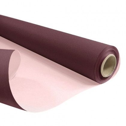 PAPEL 79CMX40M DOBLE BURDEOS/ROSA