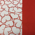 BOBINA DUO MAT 70CM X 40M CORAZON BL/ROJO