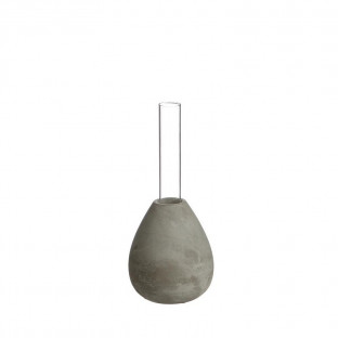 PROBETA CRISTAL CON BASE DE CEMENTO Ø8 -18CM