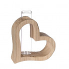 BASE MADERA CORAZON ABIERTO TUBO CRISTAL L5XW10H11