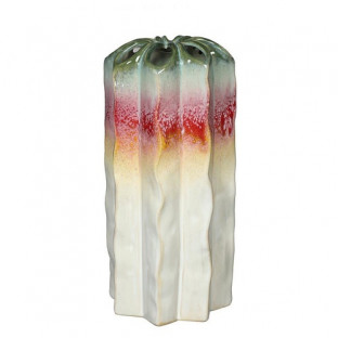 JARRÓN FLORERO RAINBOW POPPY L14XW14H29,5CM