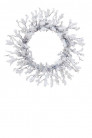 COURONNE NEIGE 30CM WHITE