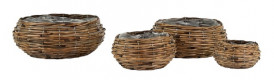 MIMBRE CUBU BELLY ROUND Ø32H14 NATURAL
