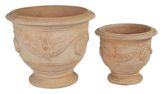 WHITEWASH TERRACOTTA 45Ø37H (57L)