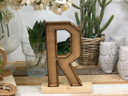LETRA MADERA R