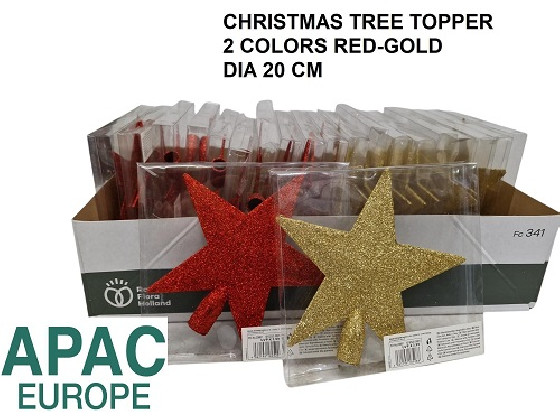 ESTRELLA NAVIDAD METALIZADA.