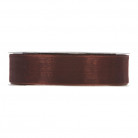 CINTA ORGANZA MM25X50MT MARRON OSCURO