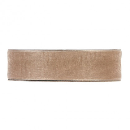 CINTA ORGANZA MM25X50MT GRIS PERLA