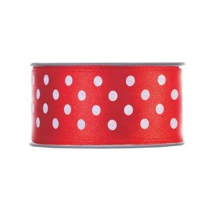 CINTA RASO TOPITOS 40MM X 20M RED