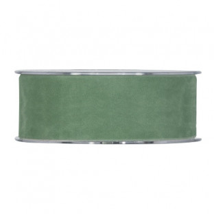 CINTA DOUBLE VELVET 40MMX7MT COBALT GREEN