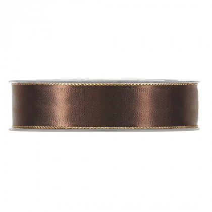 CINTA SATIN METAL 25MMX20MT MARRON