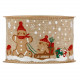 CINTA GINGERBREAD MAN & SNOW 63MMX10MT NATURAL