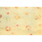 PAPEL HOJAS FLORES 50CMX50CMX10UNI CREMA