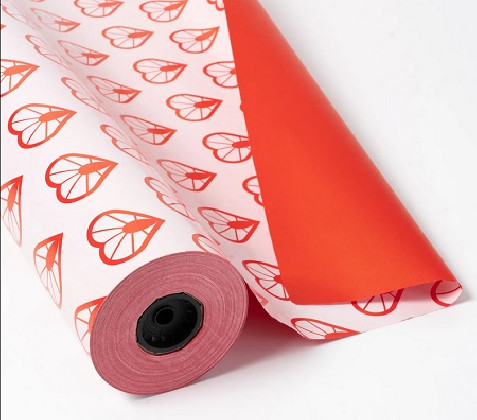 BOBINA PAPEL 70CM X 50M CORAZONES