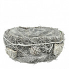 CESTA GRIS Ø24X15X12CM