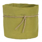 BAG STRIPE VELVET Ø16 X12CM SALVIA