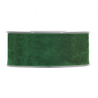 CINTA DOUBLE VELVET 40MMX7MT VERDE