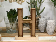 LETRA MADERA H