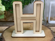 LETRA MADERA H