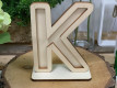LETRA MADERA K