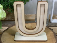 LETRA MADERA U