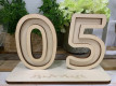 NÚMERO 5 PARA BASE MADERA