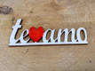 LETRA MADERA "TE AMO" PAQ X 12UNI