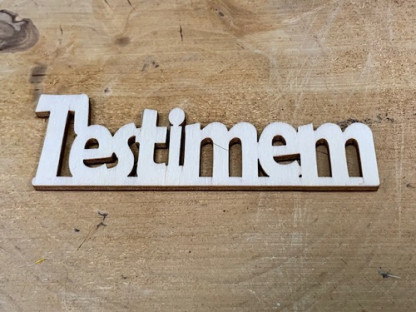 LETRA MADERA "T'ESTIMEM" PAQ X 12UNI