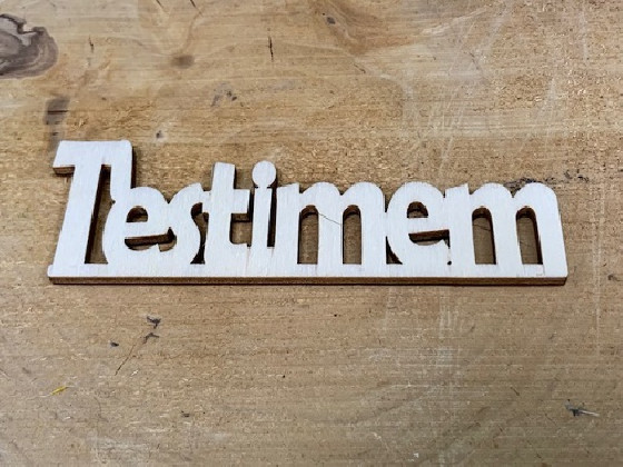 LETRA MADERA "T'ESTIMEM" PAQ X 12UNI