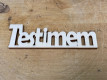 LETRA MADERA "T'ESTIMEM" PAQ X 12UNI