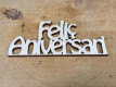 LETRA MADERA "FELIÇ ANIVERSARI" PAQ X 12UNI