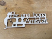 LETRA MADERA "PER UNA BONA AMISTAT" PAQ X 12UNI