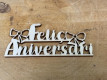 LETRA MADERA "FELIÇ ANIVERSARI" LAZOS PAQ X 12UNI