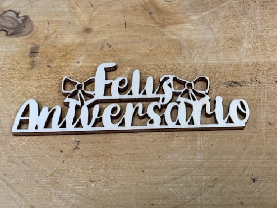 LETRA MADERA "FELIZ ANIVERSARIO" LAZOS PAQ X 12UNI
