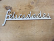 LETRA MADERA "FELICIDADES" PAQ X 12UNI