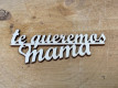 LETRA MADERA "TE QUEREMOS MAMA" PAQ X 12UNI