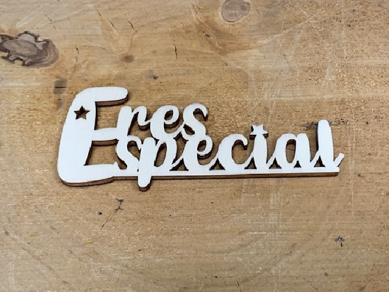 LETRA MADERA "ERES ESPECIAL" PAQ X 12UNI