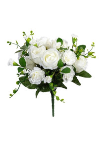 RAMO ROSA/CLAVEL 33 CM BLANCO