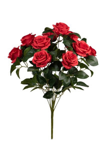 RAMO ROSA 49 CM ROJO