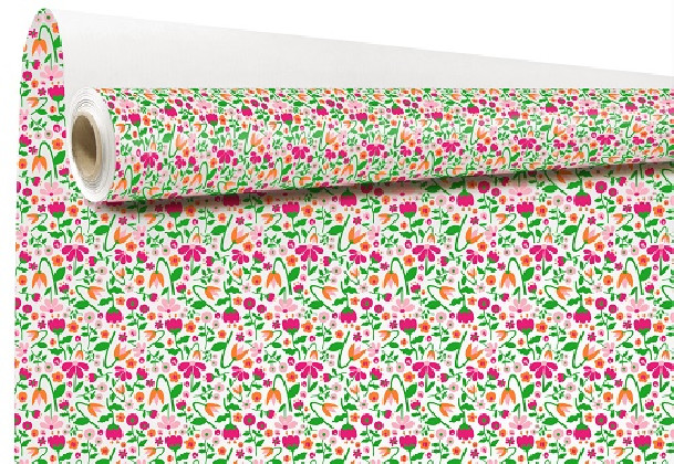 PAPEL WATER RESISTENT LEONA 79CMX40M COMB. FLORES